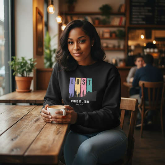 Lost Without Jesus Oversized Sweatshirt