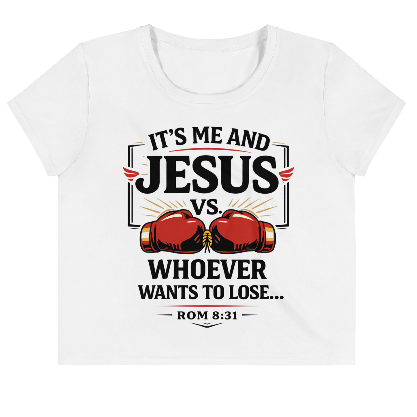 Jesus vs....Women's Crop Tee